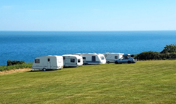 Campsites by the beach
